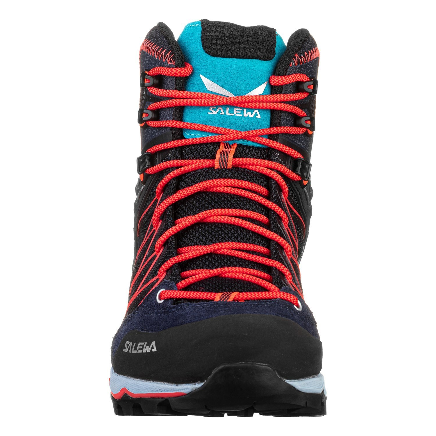 Női Salewa Mountain Trainer Lite Mid GORE-TEX® Túrabakancs Fekete Sötétkék | 8219-RAEDT