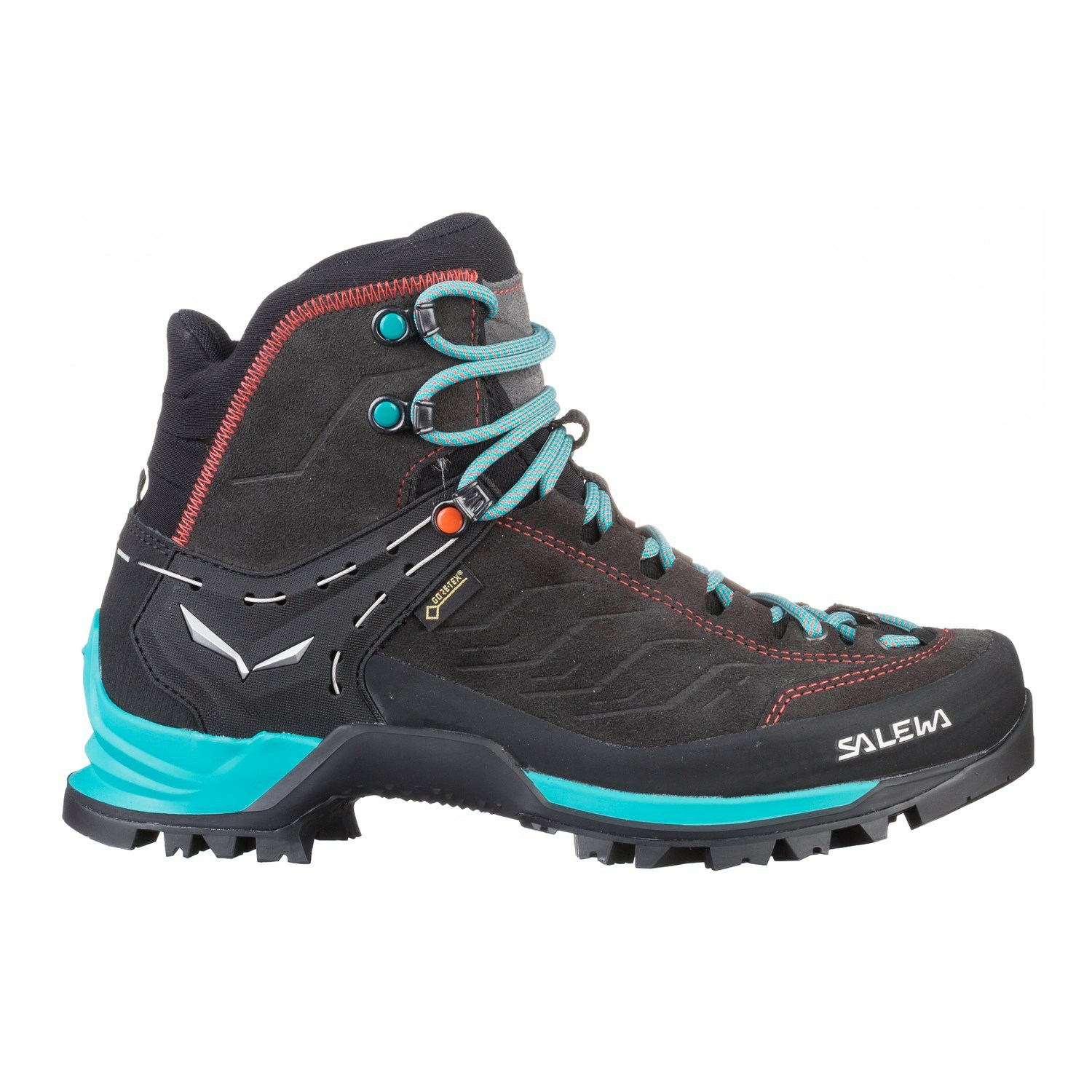 Női Salewa Mountain Trainer Mid GORE-TEX® Túrabakancs Fekete Kék | 3460-PDKSI