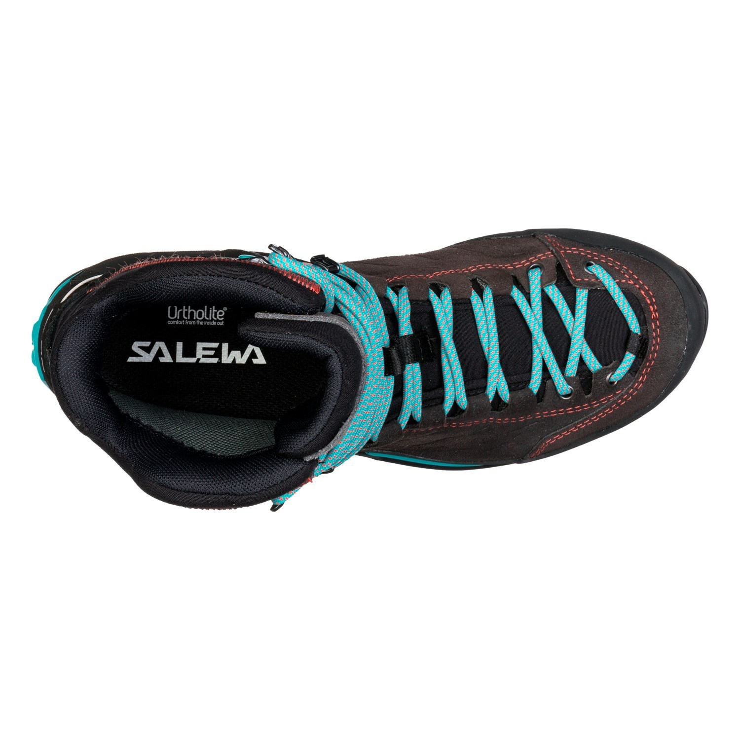 Női Salewa Mountain Trainer Mid GORE-TEX® Túrabakancs Fekete Kék | 3460-PDKSI