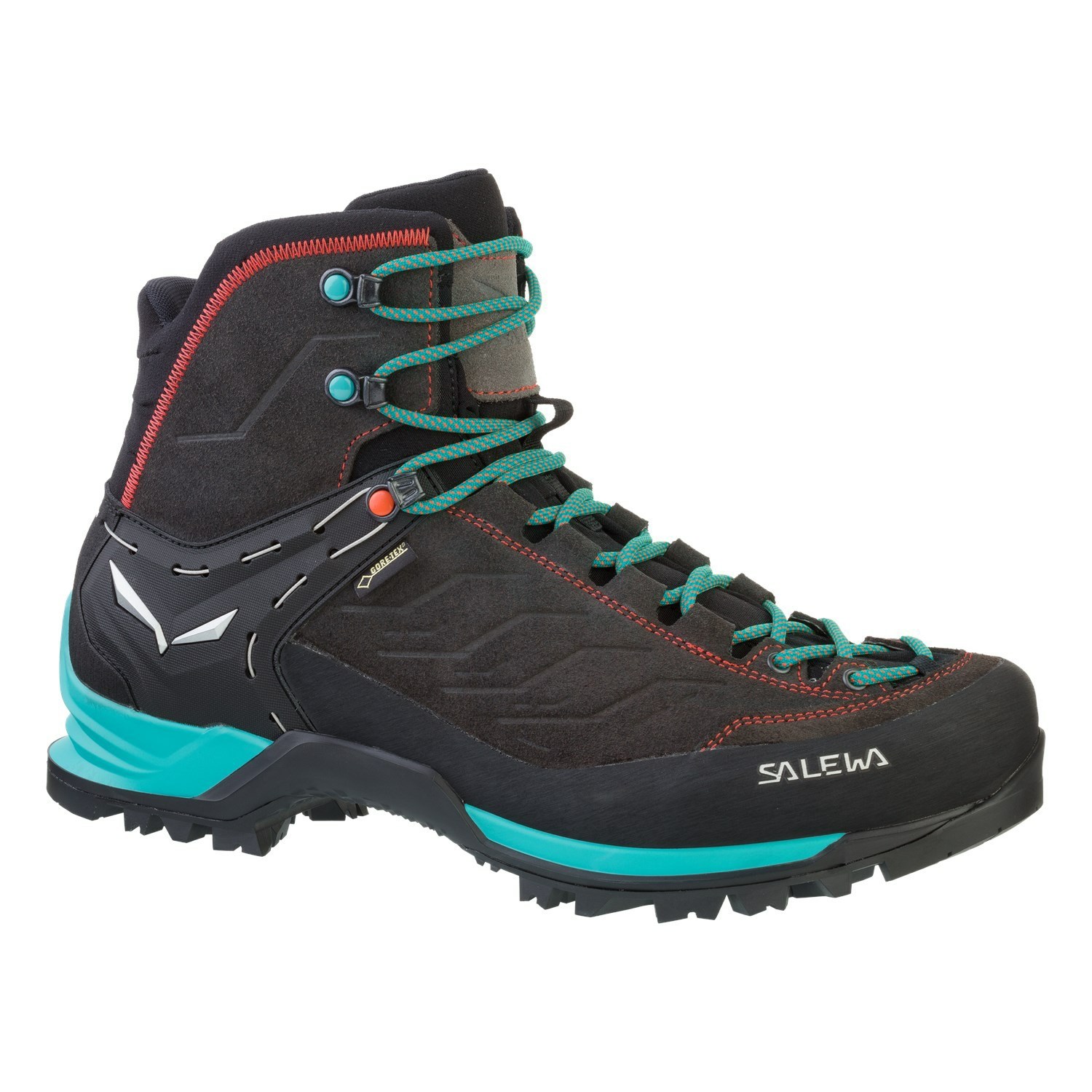 Női Salewa Mountain Trainer Mid GORE-TEX® Túrabakancs Fekete Kék | 3460-PDKSI