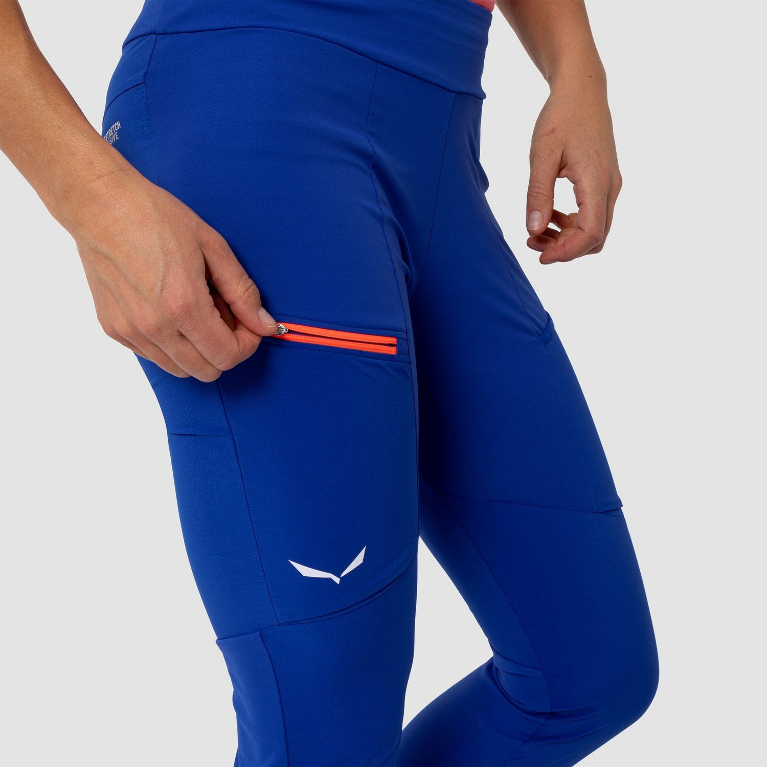 Női Salewa Puez Dry Responsive Cargo Tights Softshell Nadrág Kék | 3724-OCKBE