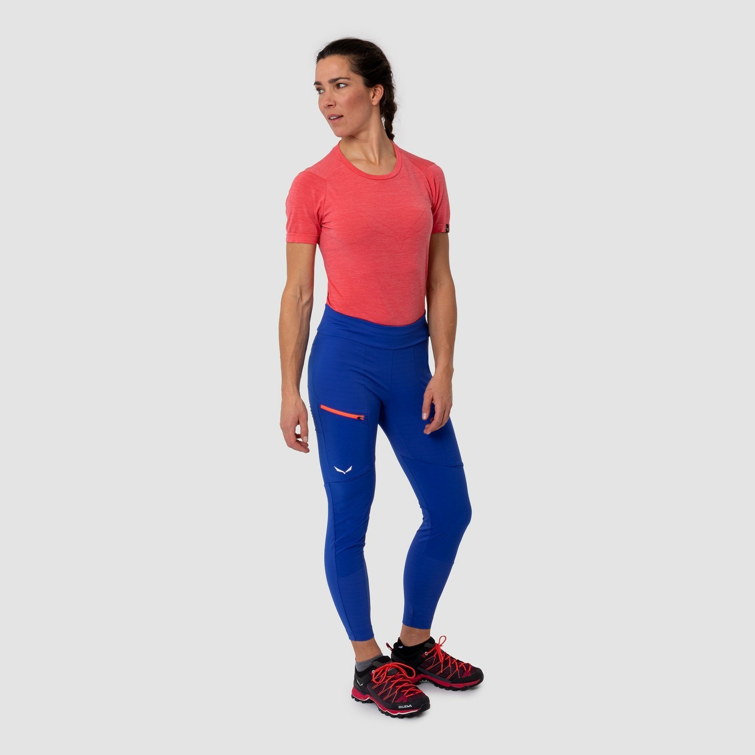 Női Salewa Puez Dry Responsive Cargo Tights Softshell Nadrág Kék | 3724-OCKBE