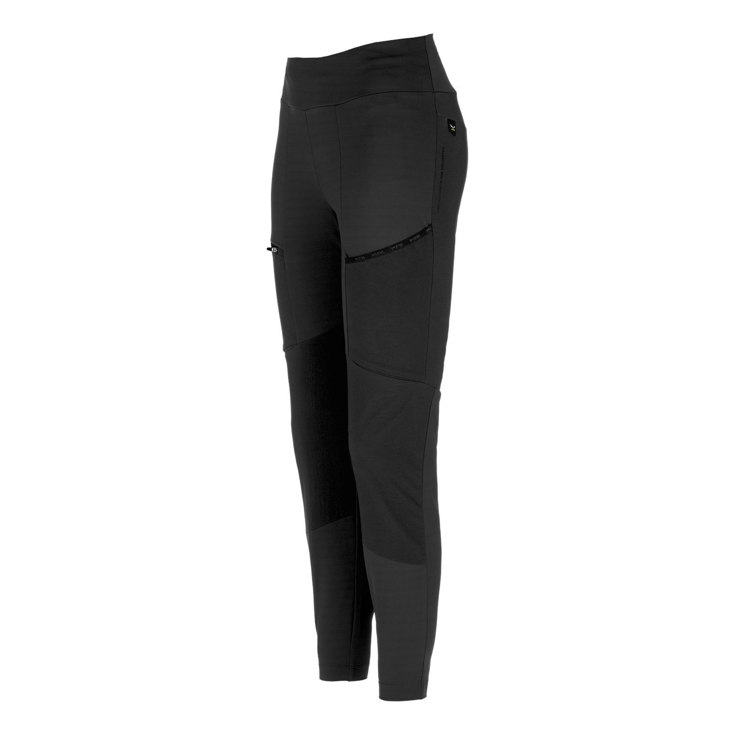 Női Salewa Puez Dry Responsive Cargo Tights Softshell Nadrág Fekete | 7983-EJKVO