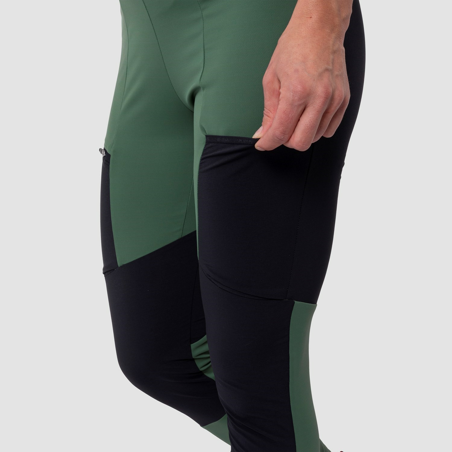 Női Salewa Puez Dry Responsive Cargo Tights Softshell Nadrág Zöld Fekete | 9061-SROTE