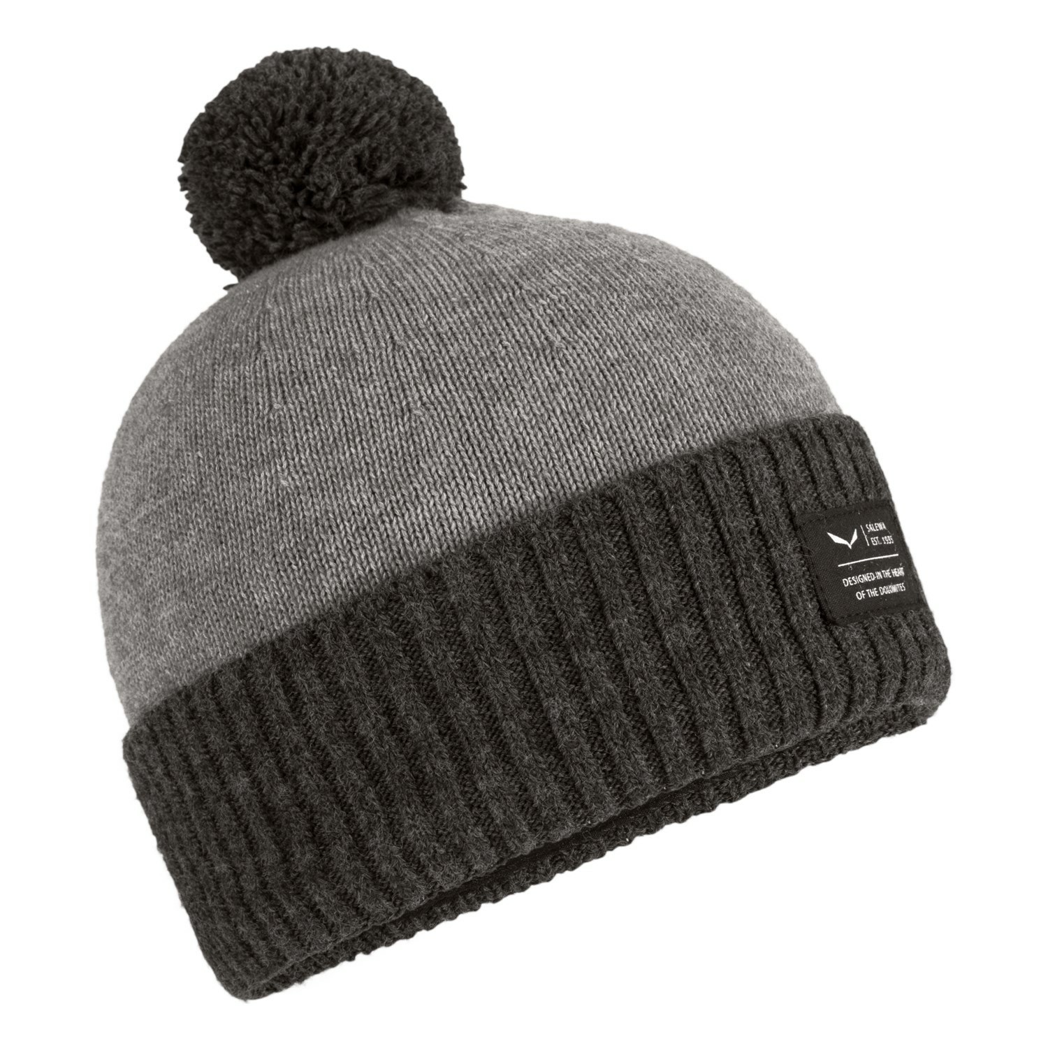 Női Salewa Puez Pom Pom TirolWool® Beanie Kalap Barna | 2361-UZJDY