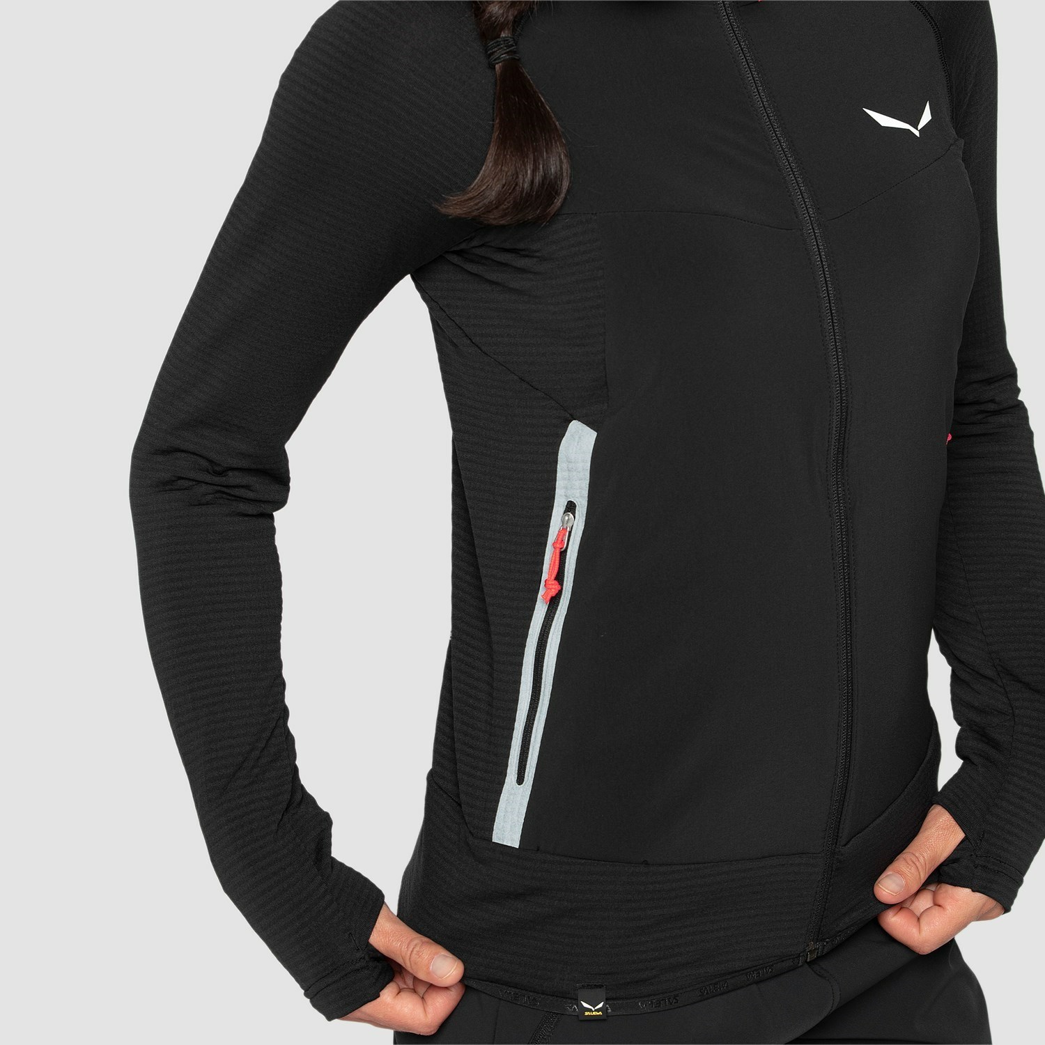 Női Salewa Rolle Polarlite Responsive Softshell Kabát Sötétkék | 0278-HGEMR