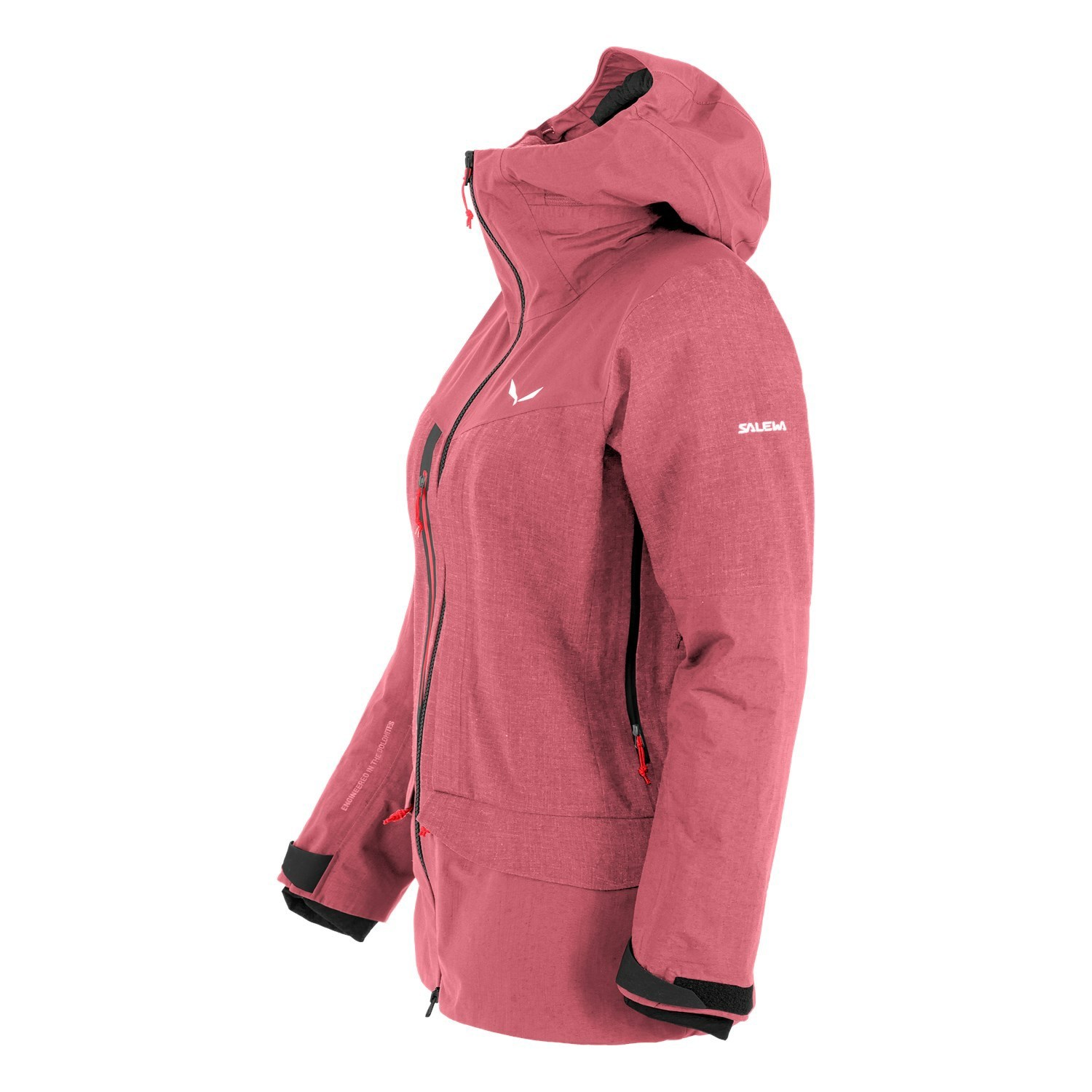 Női Salewa Sella Ski 3 Layers Powertex Responsive Hardshell Kabát Rózsaszín | 4729-TNLJD