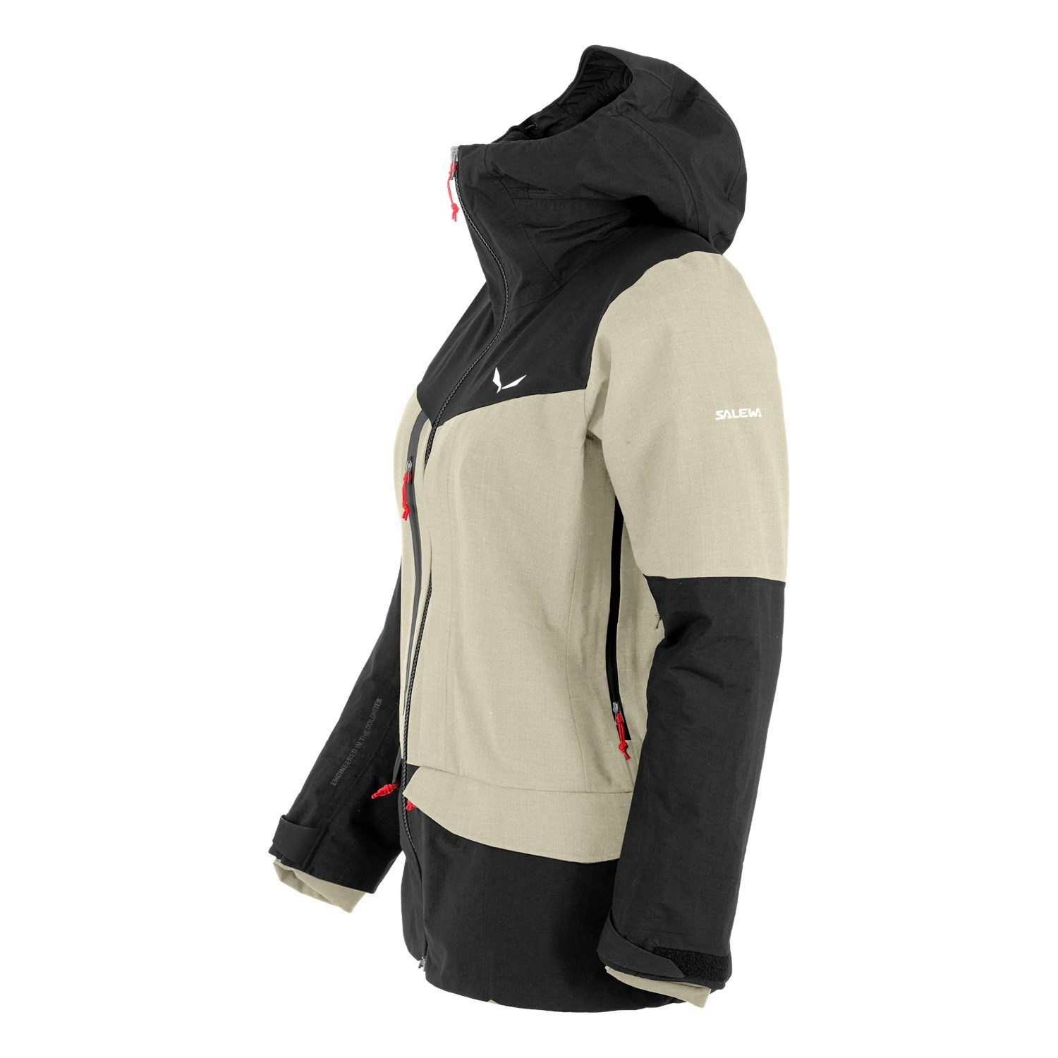 Női Salewa Sella Ski 3 Layers Powertex Responsive Hardshell Kabát Bézs Fekete | 8246-PBQKY