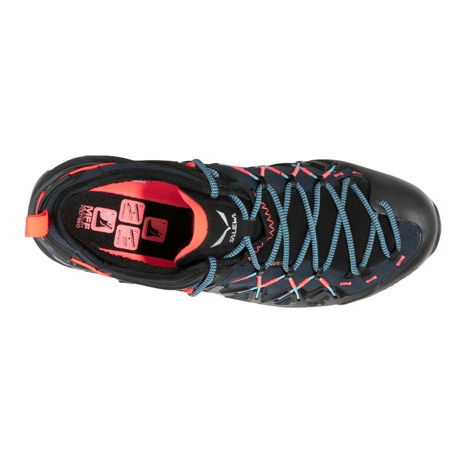 Női Salewa Wildfire Edge GORE-TEX® Túracipő Kék Fekete | 3528-IMCGN