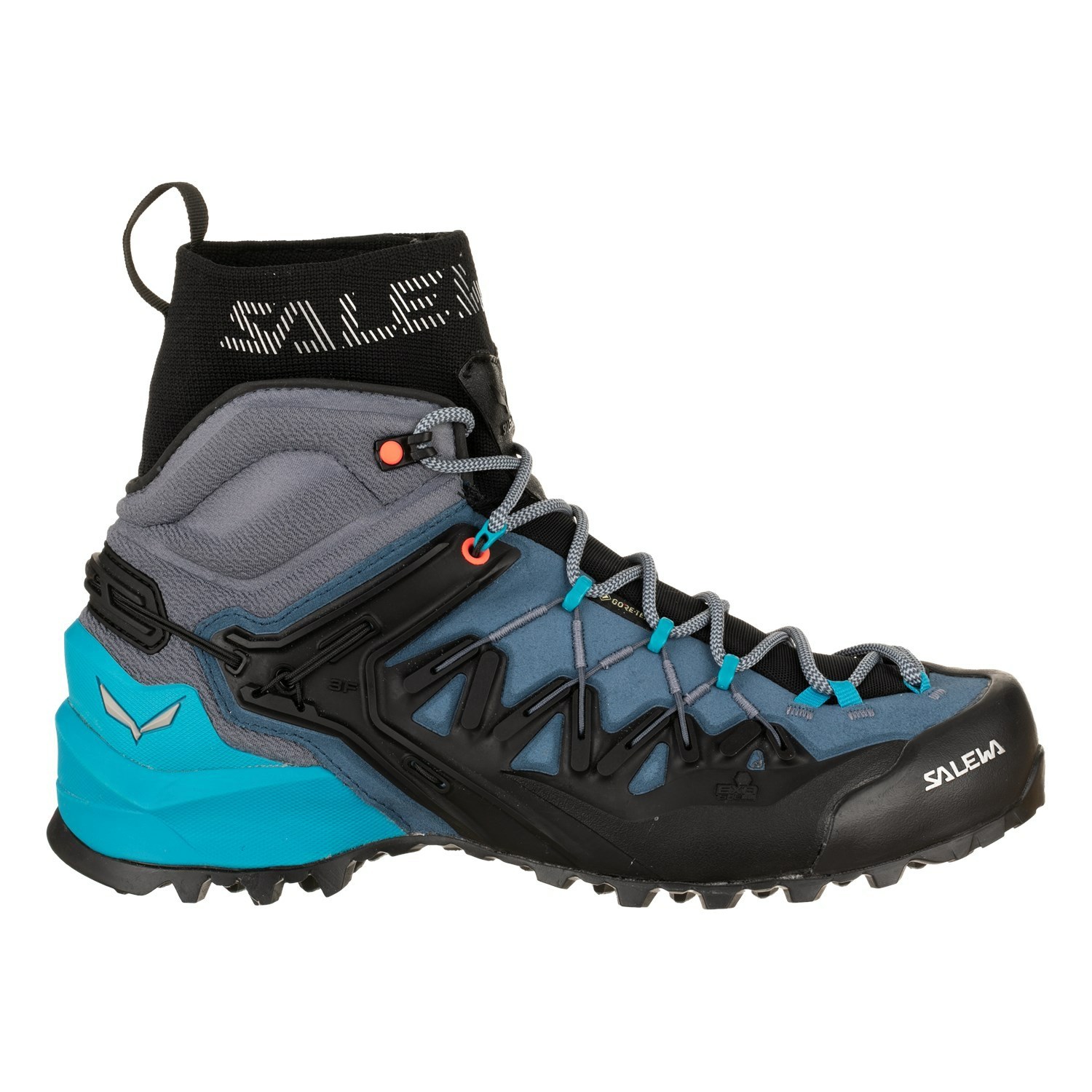 Női Salewa Wildfire Edge Mid GORE-TEX® Túracipő Kék Fekete | 3908-RXLPQ