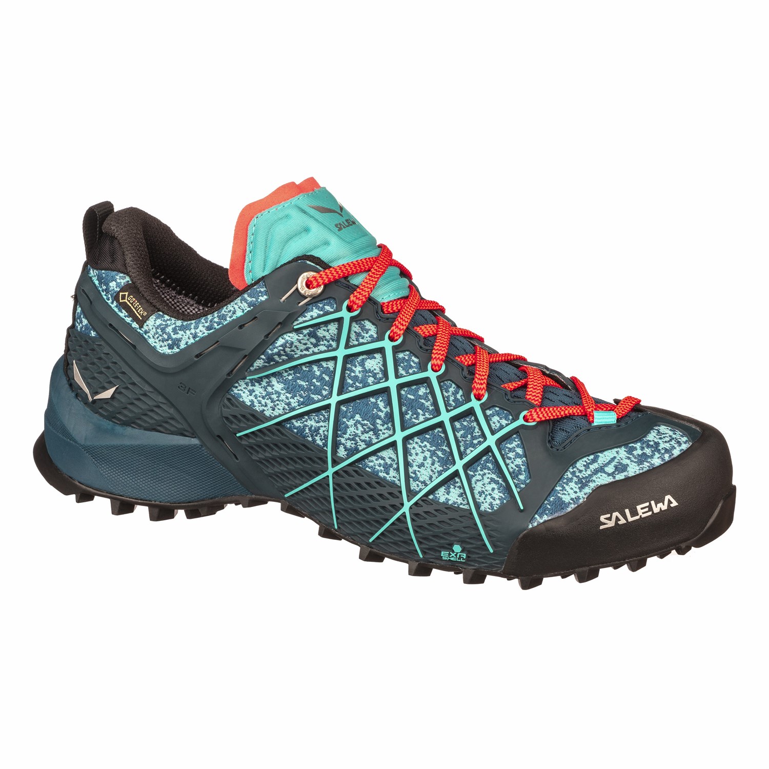 Női Salewa Wildfire GORE-TEX® Túracipő Kék | 6519-QAMCT