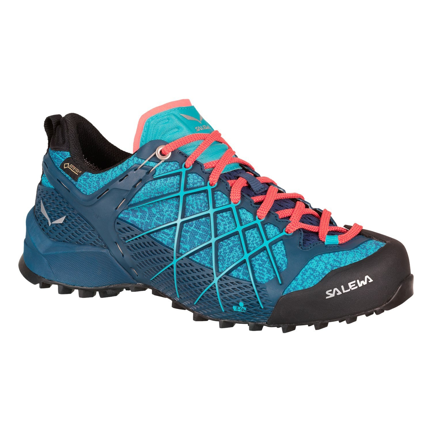 Női Salewa Wildfire GORE-TEX® Túracipő Kék | 6519-QAMCT