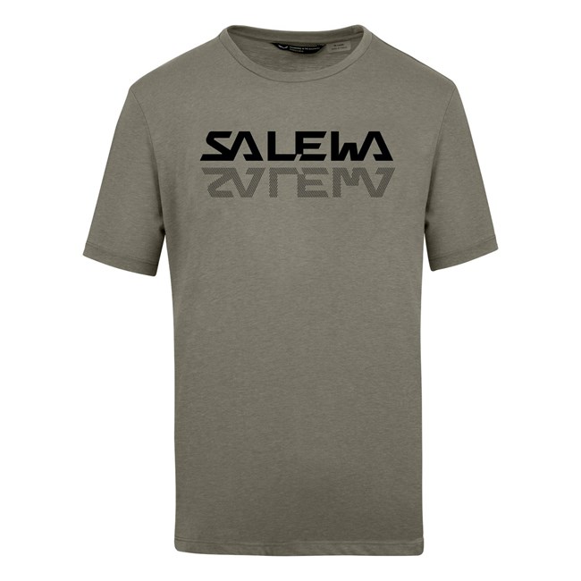 Férfi Salewa Reflection Dri-Release® T-shirt Rövid Ujjú Ing Barna | 7394-QGNIE