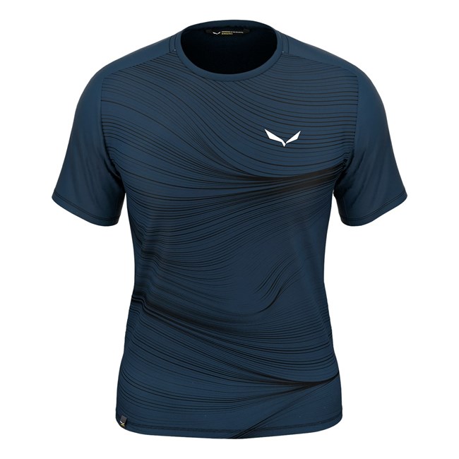 Férfi Salewa Seceda Dry T-Shirt Rövid Ujjú Ing Narancssárga | 6913-PCBMZ