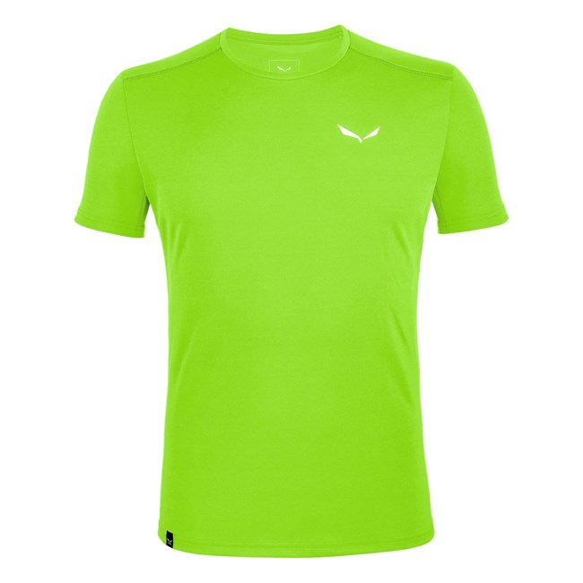 Férfi Salewa Sportos B 4 Dry T-shirt Rövid Ujjú Ing Zöld | 8635-AETWD