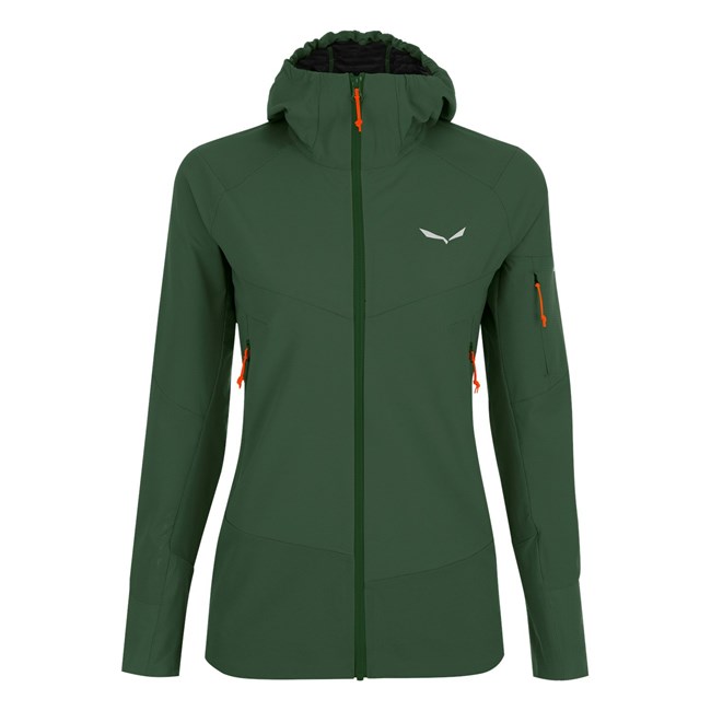 Női Salewa Agner Durastretch Jacket Softshell Kabát Zöld | 8591-EZDMJ