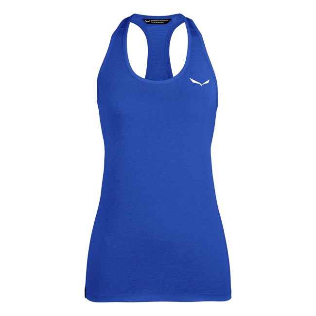 Női Salewa Agner Hibrid Dry Tanktop Pólók Kék | 4587-EYSHZ