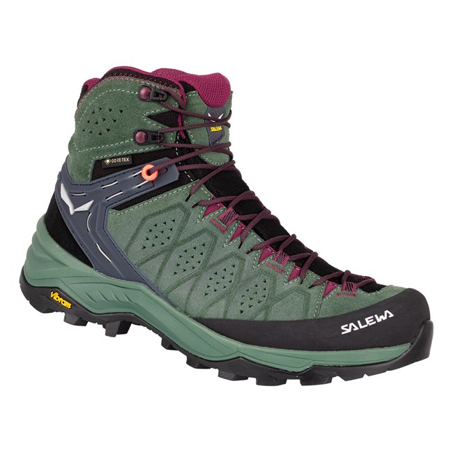 Női Salewa Alp Trainer 2 Mid GORE-TEX® Túrabakancs Zöld | 5897-JVMXI