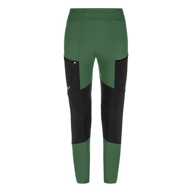 Női Salewa Puez Dry Responsive Cargo Tights Softshell Nadrág Zöld Fekete | 9061-SROTE