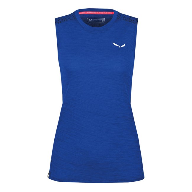 Női Salewa Pure Salamander Merino Tanktop Pólók Kék | 5293-OSRGL