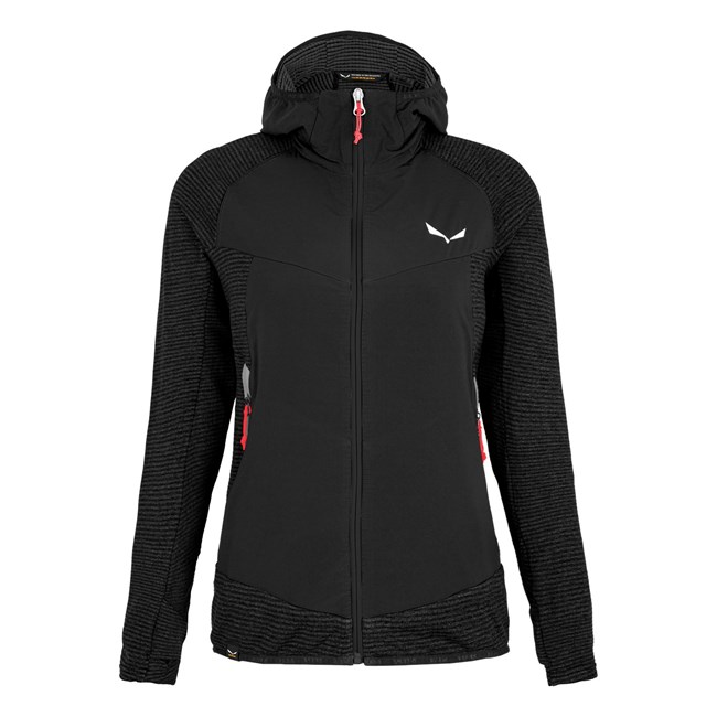 Női Salewa Rolle Polarlite Responsive Softshell Kabát Fekete | 7204-RIZHS