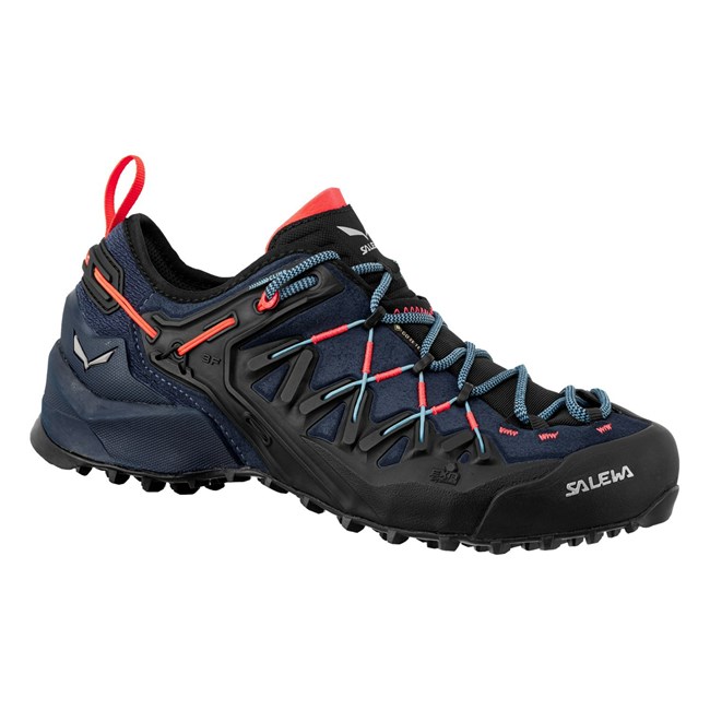 Női Salewa Wildfire Edge GORE-TEX® Túracipő Kék Fekete | 3528-IMCGN